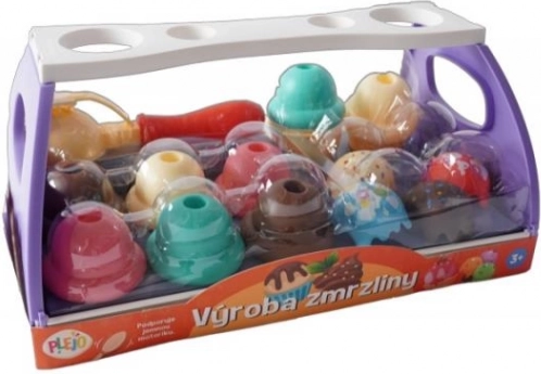 PLEJO Ice Cream Making – serving tray with ice cream