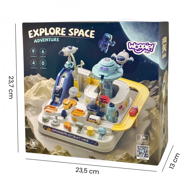 Woopie interactieve racebaan kosmische avonturen