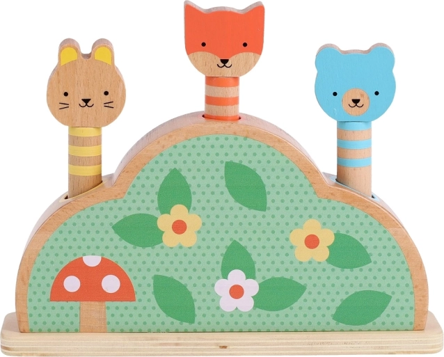 Houten pop-up speelgoed Petit Collage Petit Friends