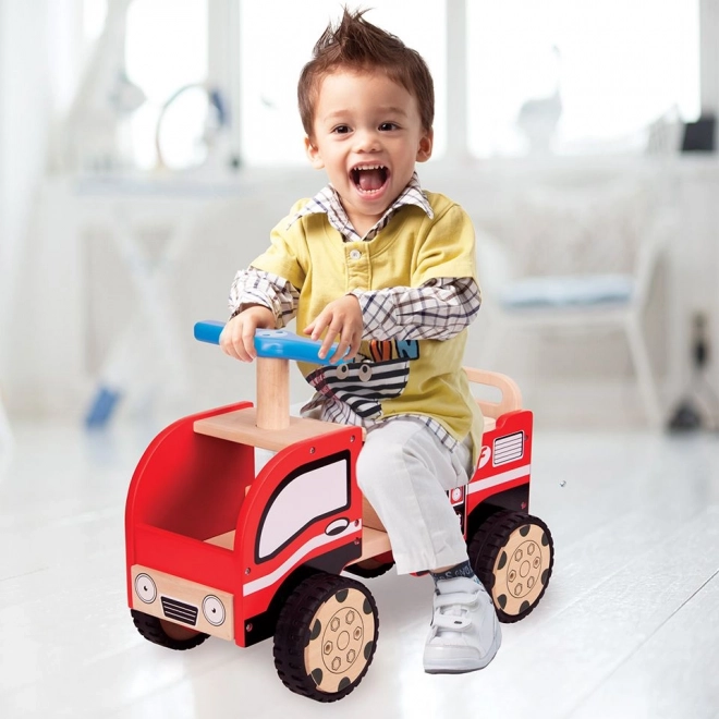 Houten loopfiets brandweerwagen