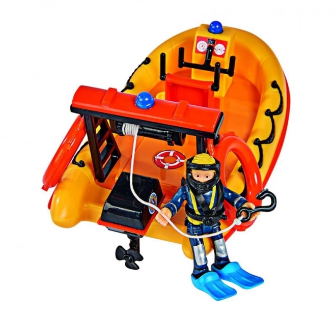 Brandweerman Sam boot Neptunus met figuur