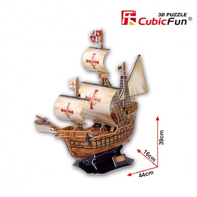Puzzel 3D Log Santa Maria