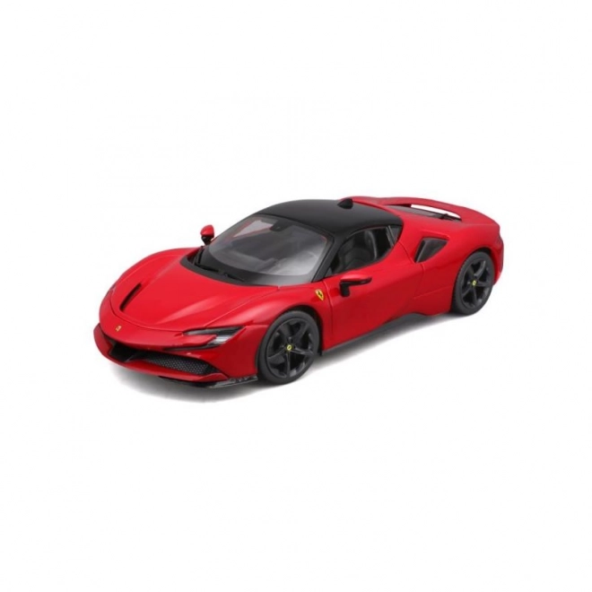 Metalen model Ferrari SF90 Stradale rood 1:18