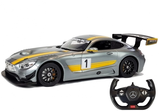 R/C auto Mercedes-AMG GT3 Rastar 1:14 grijs op afstand bestuurd