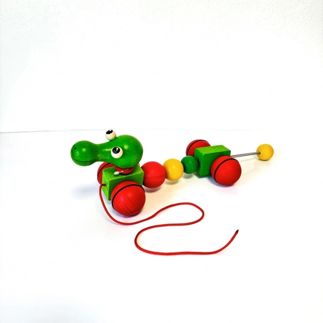 Pull Wooden Toy Little Dragon