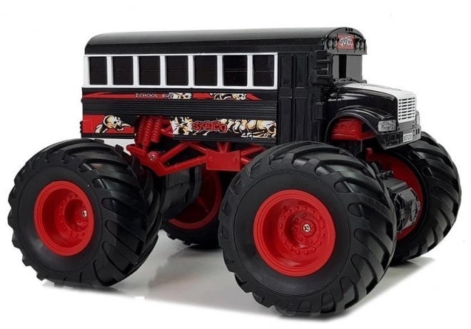 Racing Monster Vehicle Black Bus