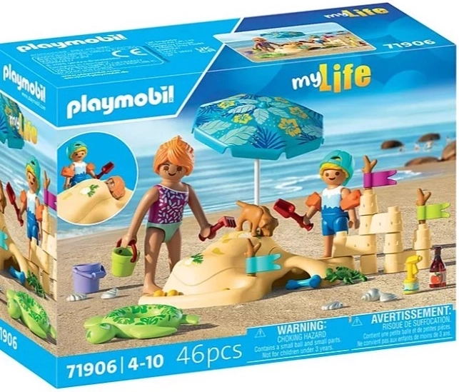 PLAYMOBIL My Life Family at the Beach Figure Set