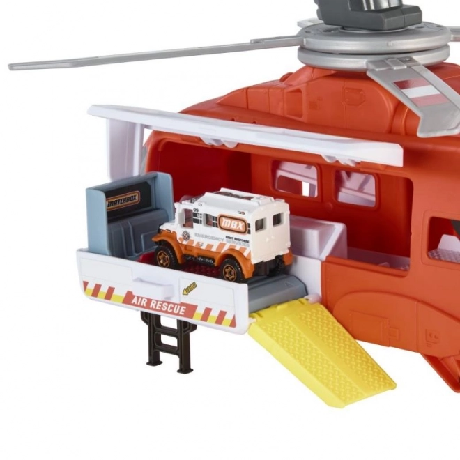 Reddingshelikopter uit Matchbox-doosje