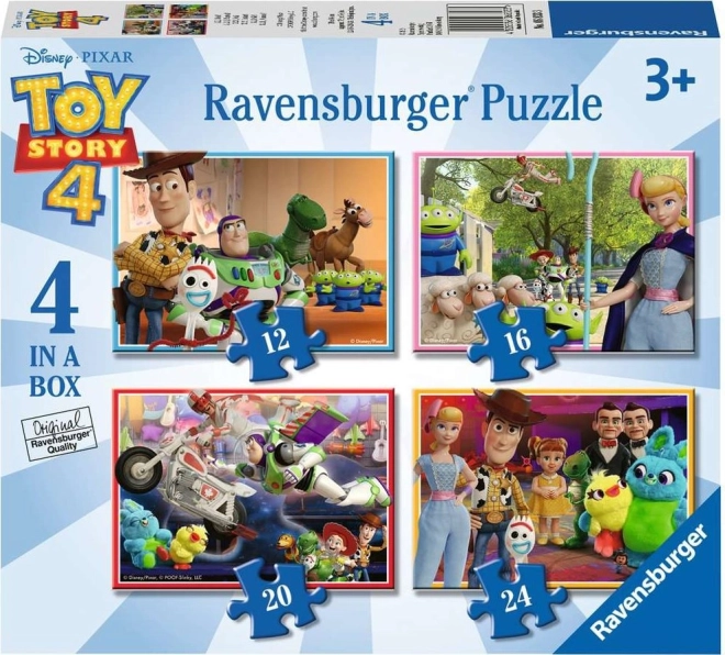 RAVENSBURGER Toy Story 4 Puzzle – 4-in-1 set (12, 16, 20, 24 pieces)