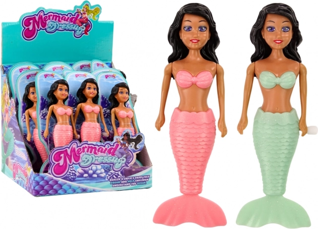 Opwindbare drijvende zeemeermin voor in het water – turquoise of roze badpop
