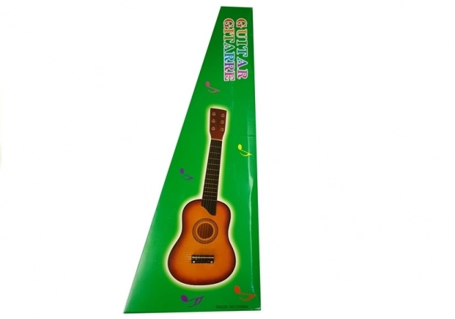 Wooden Guitar with Pick - Cream