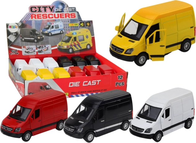 Children's Delivery Van 1:32 Lights Sounds Various Colors