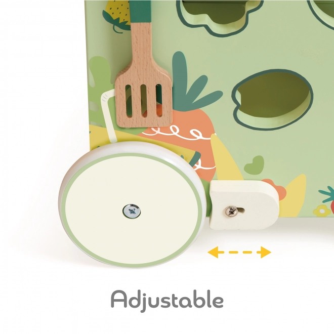 Cuisine en bois et trotteur Classic World 2-en-1