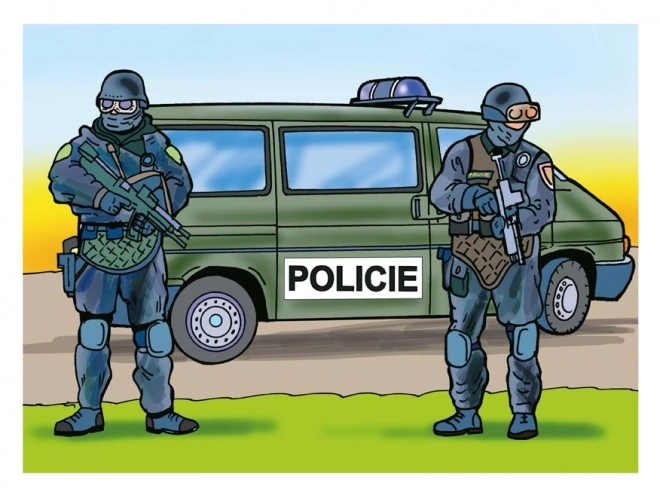 Kleurboek Politie
