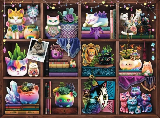 Ravensburger puzzle Cats and Succulents 500 pieces