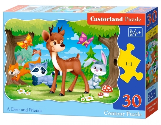 Puzzle 30 pieces Deer and Friends