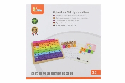 Houten alfabet en wiskunde