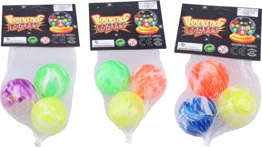Set of 3 Bouncy Balls 3.5 cm