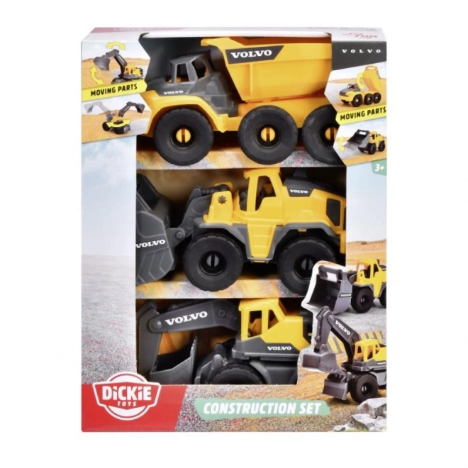 Bau-Set VOLVO – 3 Baufahrzeuge, 16 cm (1:36)