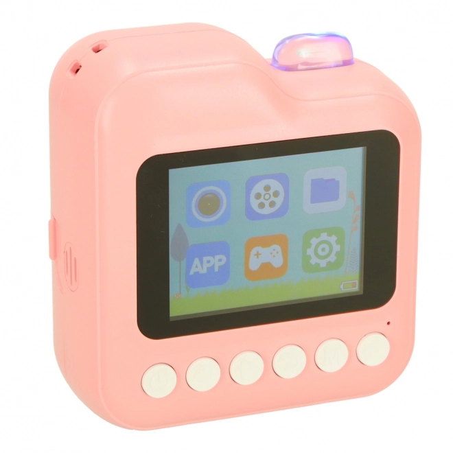 Appareil photo instantané pour enfants avec impression thermique 24MP et 1GB de mémoire – rose
