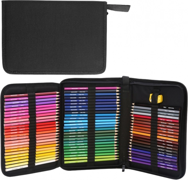 Set de crayons de couleur dans un étui pratique 72 pcs