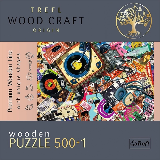 TREFL wooden double-sided puzzle In the World of Music 501 pieces