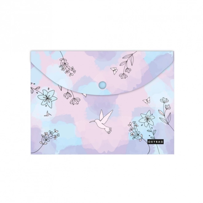 Hummingbird Design Envelope with Snap Closure