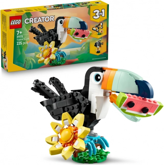 creator 3-in-1: tropische toekan – bouwset 3 in 1