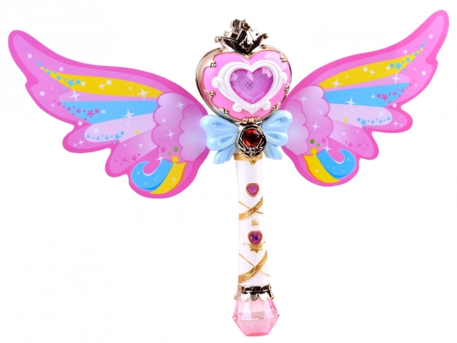 Magische roze toverstok met bellen