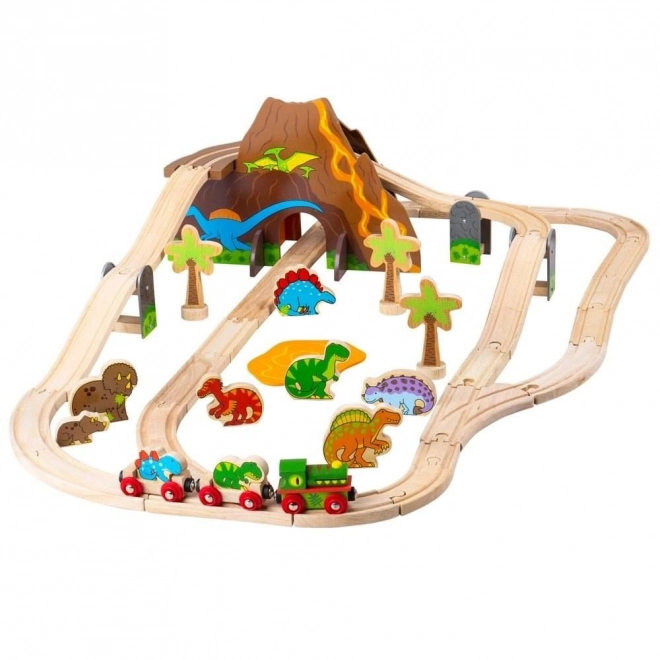 Bigjigs Rail Houten Dinosaurustrein