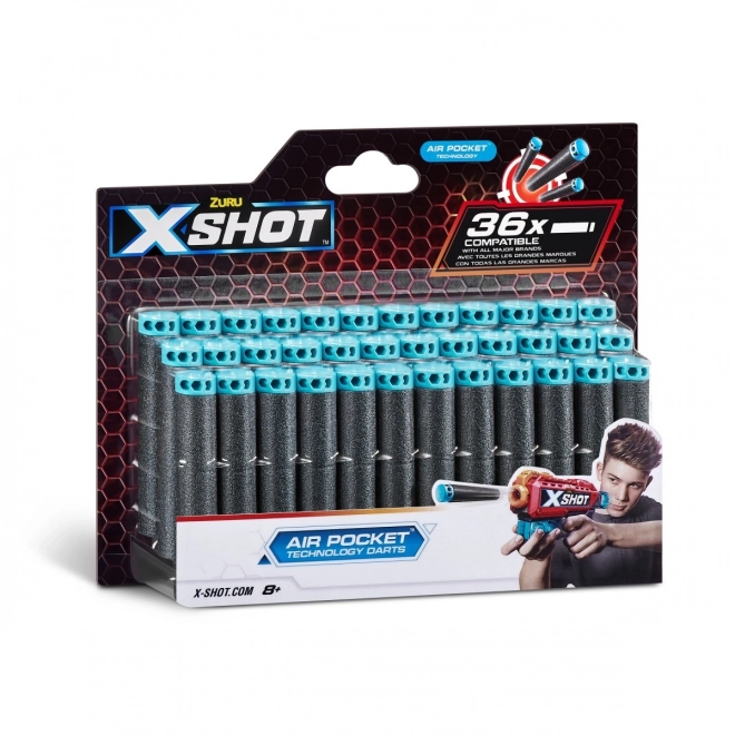 Reserveerschuimkogels X-Shot Air Pocket Technology, 36 stuks