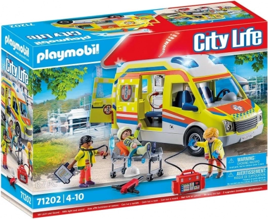 City Life Ambulance avec lumière et son