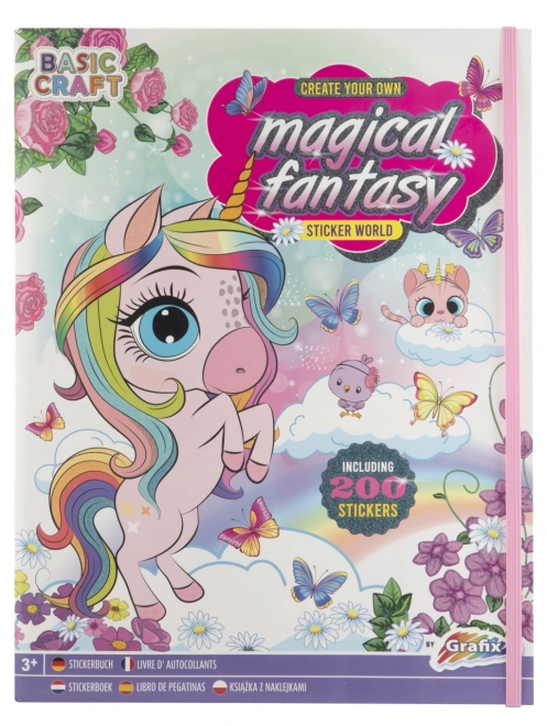 Magische fantasieboek met stickers