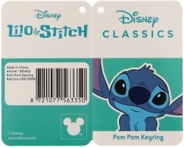Sleutelhanger Stitch met pompon