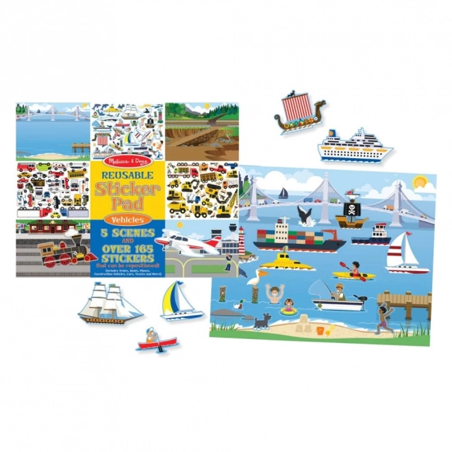 Melissa & Doug - wiederverwendbare Aufkleber Fahrzeuge