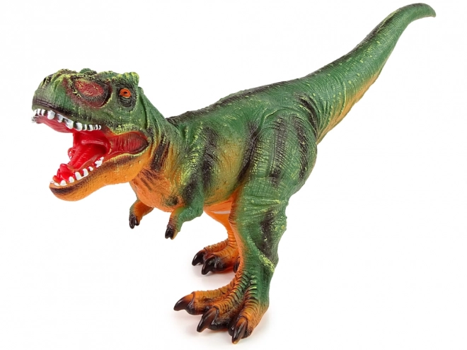 Grote dinosaurus Tyrannosaurus Rex Groen en oranje geluid 60 cm lang