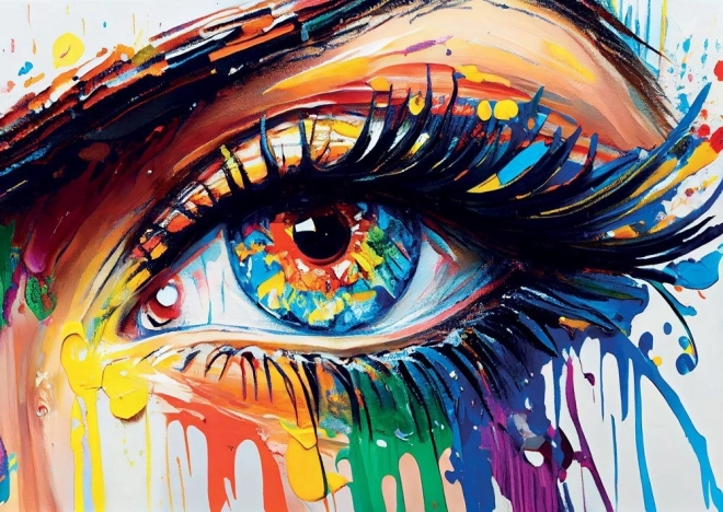 Puzzle Œil coloré 1000 pièces