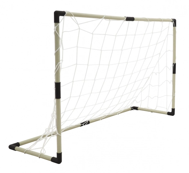 Set aus zwei Fußballtoren mit Spielstandtafel und Zubehör