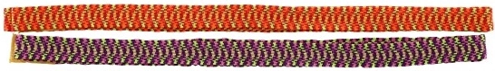 Flat woven strap for comfortable jumping