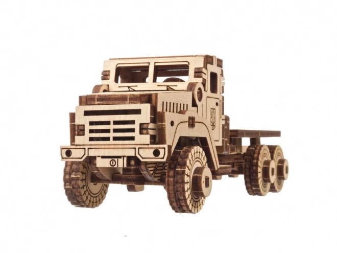 Holzmechanisches Puzzle Militär Lastwagen