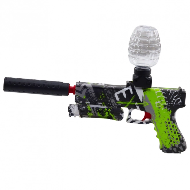 Pistolet à billes en gel et fléchettes en mousse 2 en 1