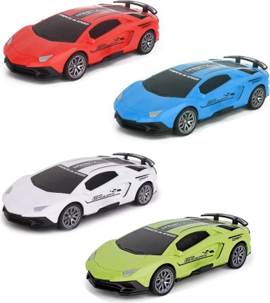 Racing car with flywheel 16.5 cm