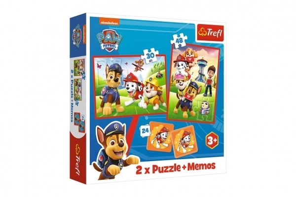 TREFL Ensemble 3 en 1 Pat' Patrouille en action (2x puzzle + memory)