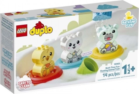Lego Duplo badplezier: drijvende trein met dieren