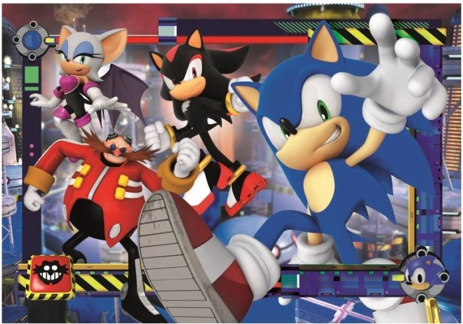 Puzzle Sonic der Igel in Aktion 180 Teile