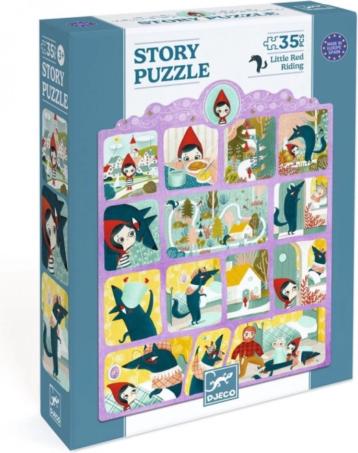 Puzzel met een verhaal Roodkapje 35 stukjes