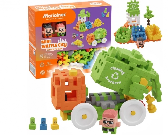 Creatieve bouwset Mini Wafle - Vuilstort 148 stuks