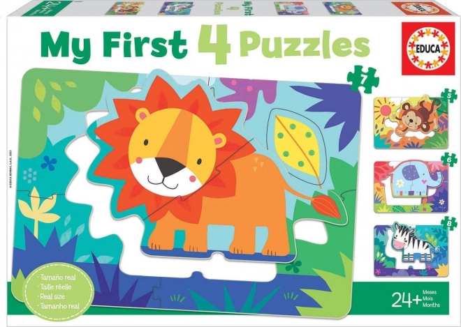 Mijn eerste puzzel wilde dieren