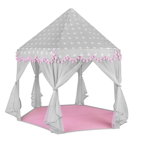 Kinder grijs-roze tent Kruzzel 23476