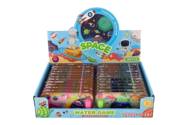 Water spel puzzel 15x7cm plastic ruimte 4 soorten 24st in doos